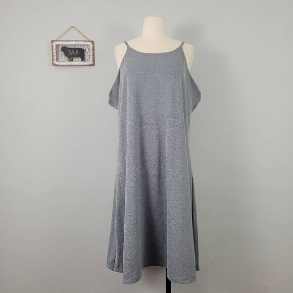 Girlfriend Collective Naomi Workout Athletic Dress Plus Sz 5X Ash Gray SFP 50+ - Picture 1 of 10